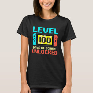 Level 100-dagen game-spel zonder vergrendeling op t-shirt