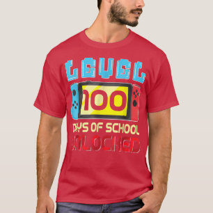 Level 100-dagen game-spel zonder vergrendeling op t-shirt