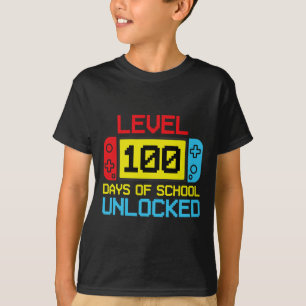 Level 100-dagen game-spel zonder vergrendeling op t-shirt