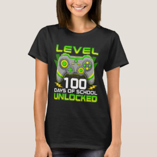 Level 100-dagen game-spel zonder vergrendeling op t-shirt