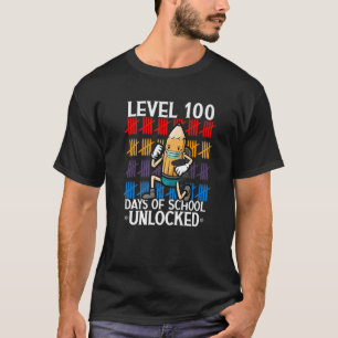 Level 100-dagen game-spel zonder vergrendeling op t-shirt