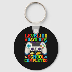Level 100 dagen school ontgrendeld jongens 100ste sleutelhanger