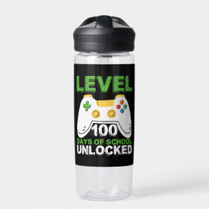 Level 100 dagen van school ontgrendeld gamer video waterfles