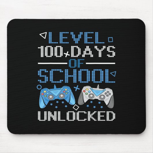 Level 100 Days of School Complete Game Controller Muismat (Voorkant)