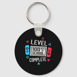 Level 100 Days of School Complete Video's Spel Sma Sleutelhanger