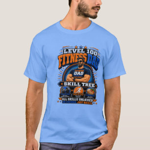 Level 100 Fitness Papa Shirt – Skill Tree Gym Papa