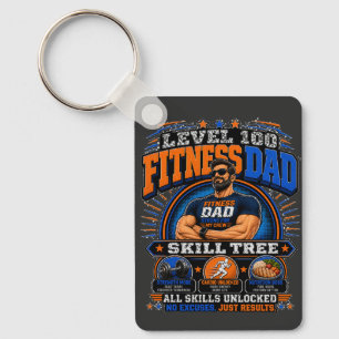 Level 100 Fitness Papa Shirt – Skill Tree Gym Papa Sleutelhanger