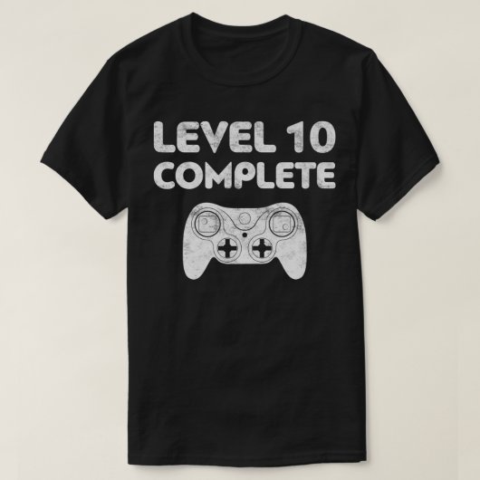 Level 10 Complete  10th Wedding Anniversary Gift P T-shirt (Design voorkant)
