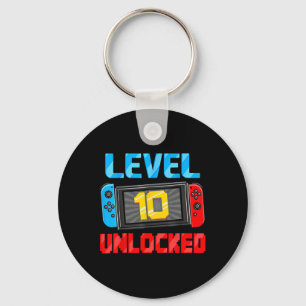 Level 10 Ontgrendeld Gamer 10e Verjaardagscadeau V Sleutelhanger
