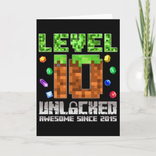Level 10 Ontgrendeld Geweldig Sinds 2015 10e Pixel Kaart