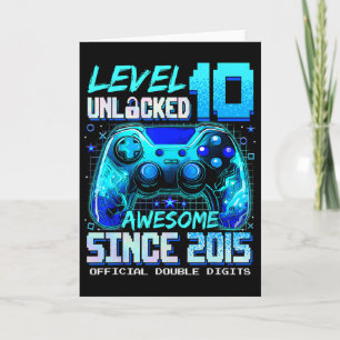 Level 10 Ontgrendeld Geweldig Sinds 2015 10e Verja Kaart
