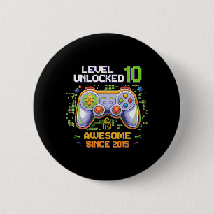 Level 10 Ontgrendeld Geweldig Sinds 2015 10e Verja Ronde Button 5,7 Cm