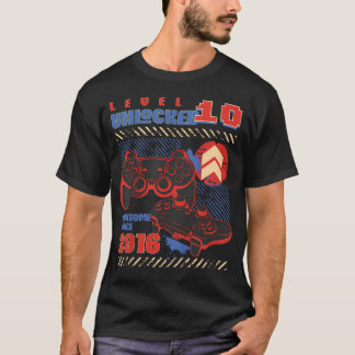 Level 10 Ontgrendeld Geweldig Sinds 2016 10e T-shirt