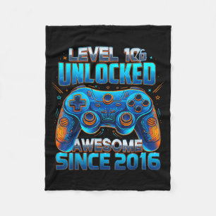 Level 10 Ontgrendeld Geweldig Sinds 2016 10e Verja Fleece Deken