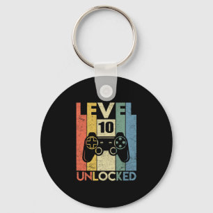 Level 10 Ontgrendeld Grappige Videospeler 10e Verj Sleutelhanger