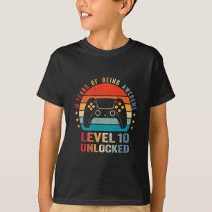 Level 10 Ontgrendeld Shirt Funny Video Gamer 10e V