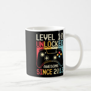 Level 10 Ontgrendeld Videospel 10e Verjaardag Game Koffiemok