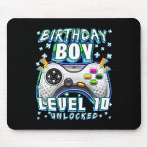 Level 10 Ontgrendeld Videospel 10e Verjaardag Game Muismat