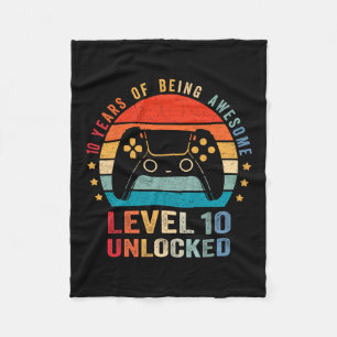 Level 10 Ontluikend Shirt Funny Video Gamer 10e Ve Fleece Deken