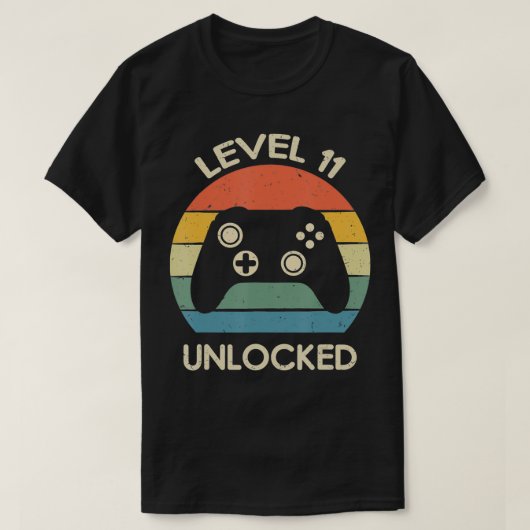 Level 11 11e Birthday-controller voor onvergrendel T-shirt (Design voorkant)