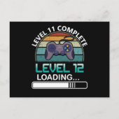 Level 11 Compleet Level 12 | Verjaardag Videospel Briefkaart (Voorkant)
