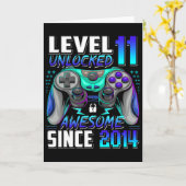 Level 11 Ontgrendeld Geweldig Sinds 2014 11e Verja Kaart (Gele Bloem)