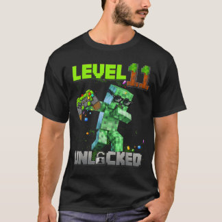 Level 11 Ontgrendeld - Verjaardagsjongen Pixel Gam T-shirt