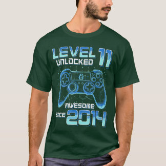 Level 11 Ontgrendeld Videospel Feest 11e Verjaarda T-shirt