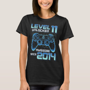 Level 11 Ontgrendeld Videospel Feestje 11e Verjaar T-shirt
