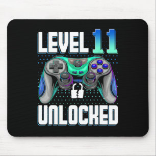 Level 11 Unlocked Video Game 11th Birthday Gamer G Muismat