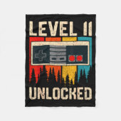 Level 11 Unlocked Video Game Controller Birthday M Fleece Deken (Voorkant)