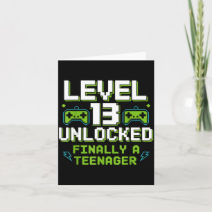 Level 13 ontgrendeld eindelijk een tiener 13e verj kaart