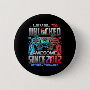 Level 13 Ontgrendeld Geweldig Sinds 2012 13e Verja Ronde Button 5,7 Cm