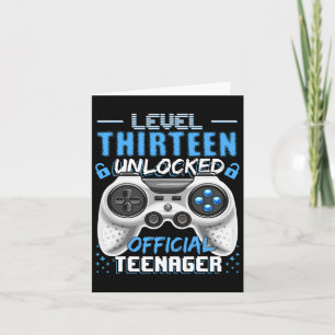 Level 13 Unlocked Official Teenager Video Game 13t Kaart