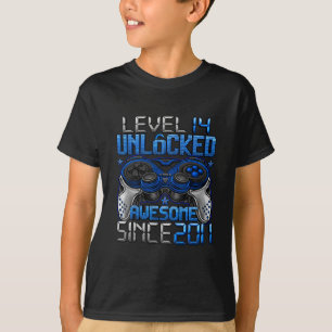 Level 14 Ontgrendeld Cadeaus voor 14 Jaar Oude Jon T-shirt