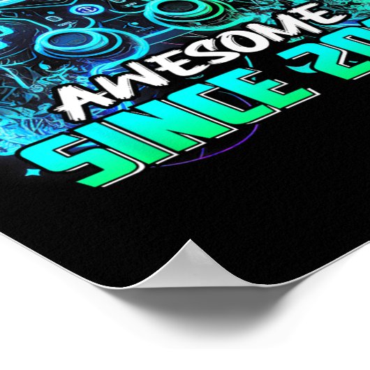 Level 15 Unlocked Awesome Since 2010 15th Birthday Poster (Hoek)