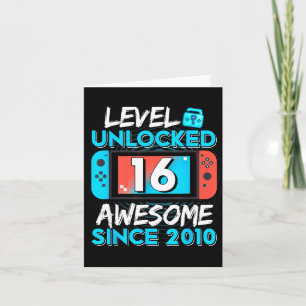 Level 16 Ontgrendeld Geweldig Sinds 2010 16e Verja Kaart
