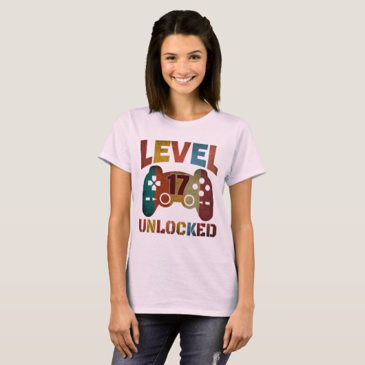 LEVEL 17 UNLOCKED T-Shirt (Devant entier)