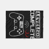 Level 20 Complete 20e bruiloft Jubileum Vrouwen M Fleece Deken (Voorkant (Horizontaal))