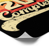 Level 20 Complete Gamer T-shirt 20ste bruiloft Ann Poster (Hoek)