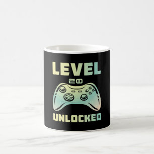 level 20 ontgrendeld koffiemok