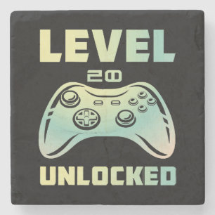 level 20 ontgrendeld stenen onderzetter
