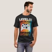 Level 20 Unlocked Verjaardag T-shirt (Voorkant volledig)