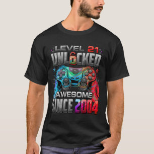 Level 21 Ontgrendeld Geweldig Sinds 2004 21ste Ver T-shirt