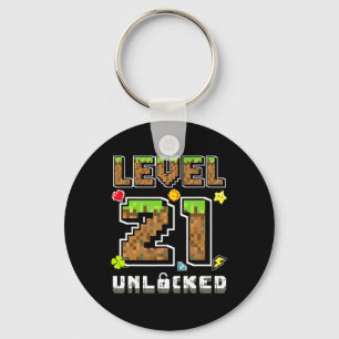 Level 21 Ontgrendeld Verjaardag 21e Jaar Verjaarda Sleutelhanger