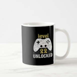 Level 22 Ontgrendeld 22e Verjaardag 22 Jaar Oud Ca Koffiemok