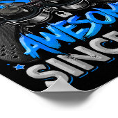 Level 22 Unlocked Awesome Since 2004 22nd Birthday Poster (Hoek)