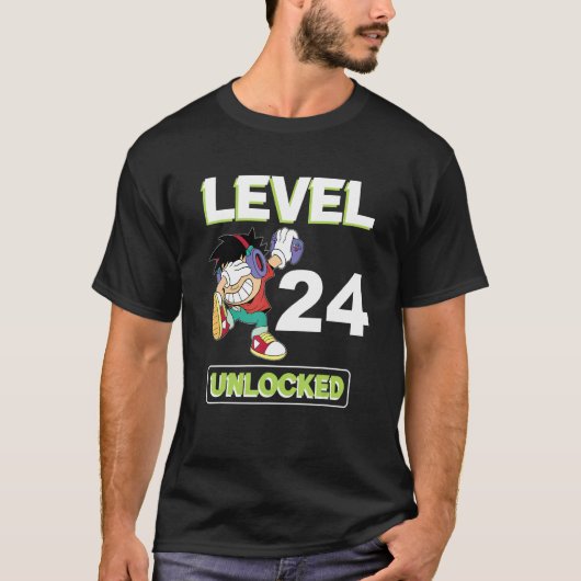 Level 24 unlocked t-shirt (Voorkant)