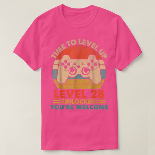 Level 28 Complete  gamervideogames 1994 2 T-shirt (Design voorkant)