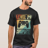 Level 29 Complete Video Gamer - 29Th Wedding Anive T-shirt (Voorkant)